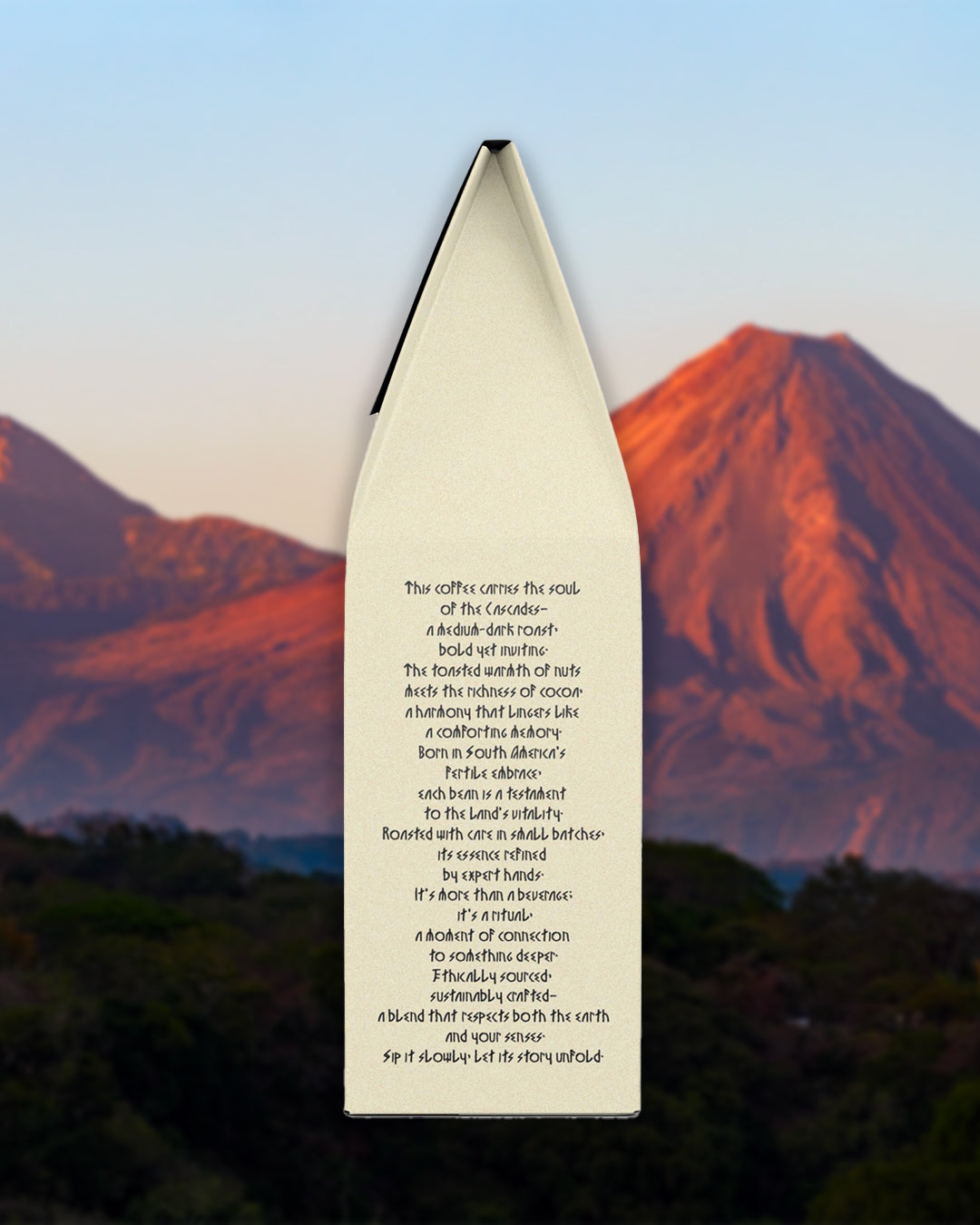 Volcanic twilight (Toasted nut and cocoa-Medium-Dark Roast)